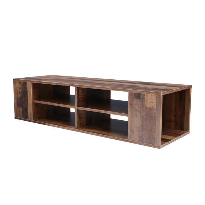 Floating TV Stand - Brown