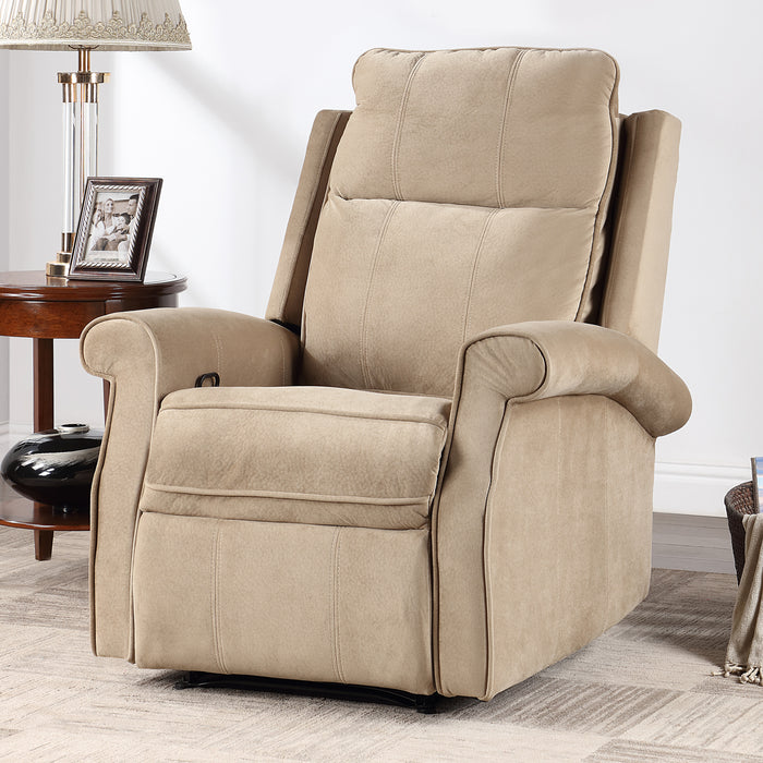 Oversize Modern Upholstered Lounge Manual Recliner Chair