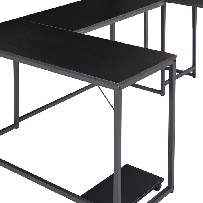 U-shaped Computer Desk - Black