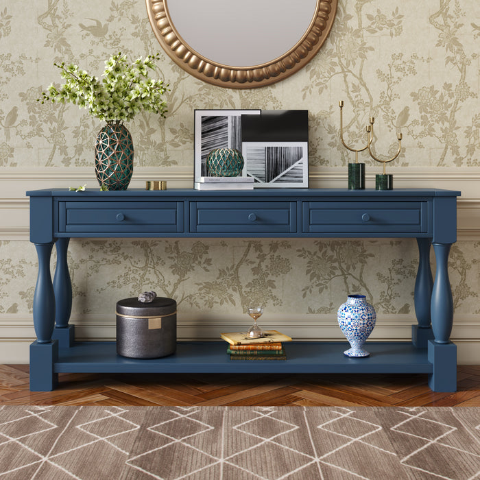 Console Table - Navy Blue