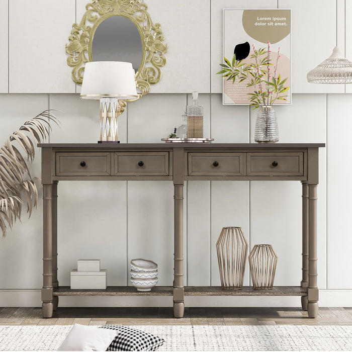 Console Table - Brown Wash