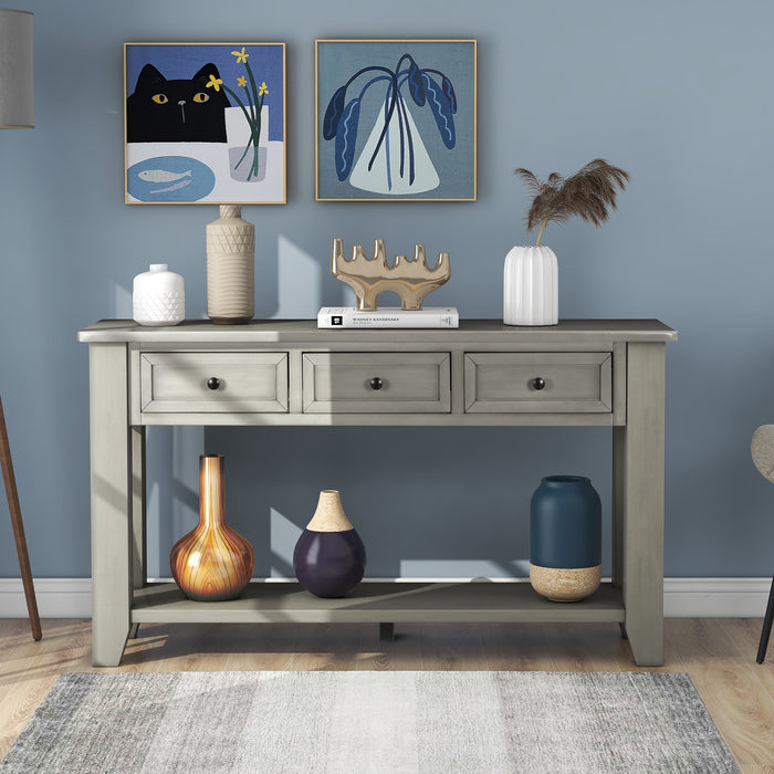 Modern Console Table for Living Room - Gray