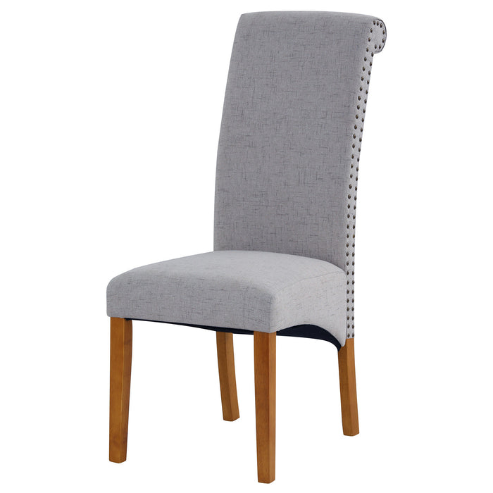 Uphostered  Dining Chairs w/Wood Legs (Set of 2)