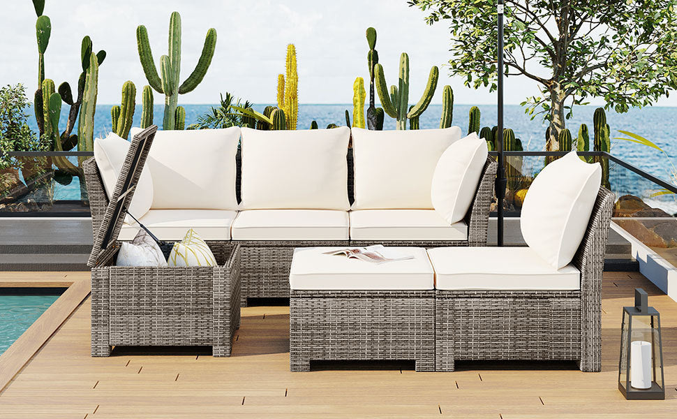 6-Piece Outdoor Set - Beige