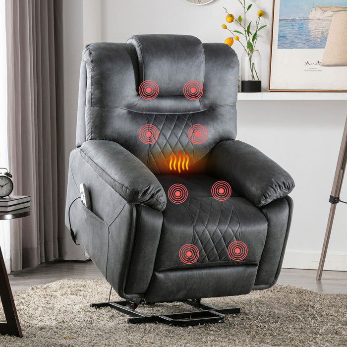 Orisfur. Power Lift Chair with Adjustable Massage Function, Recliner Chair with Heating System for Living Room