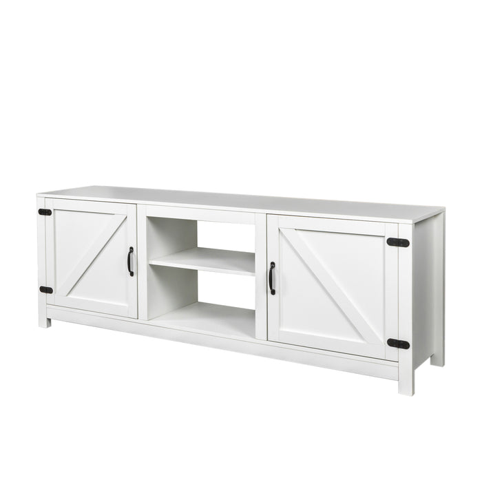 Farmhouse TV Stand with Storage