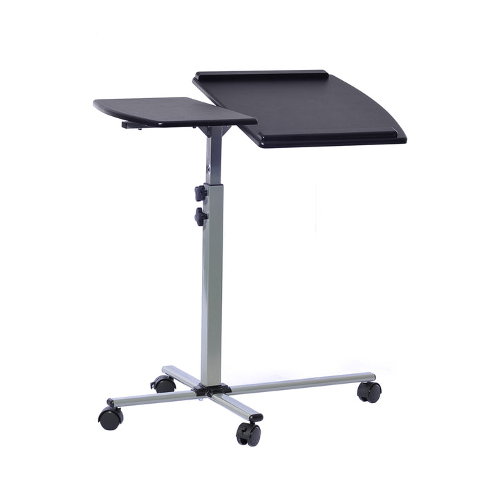 Rolling Adjustable Laptop Cart, Graphite