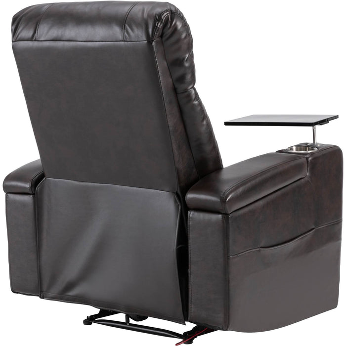 Power Motion Recliner with USB Charging Port and Hidden Arm Storage