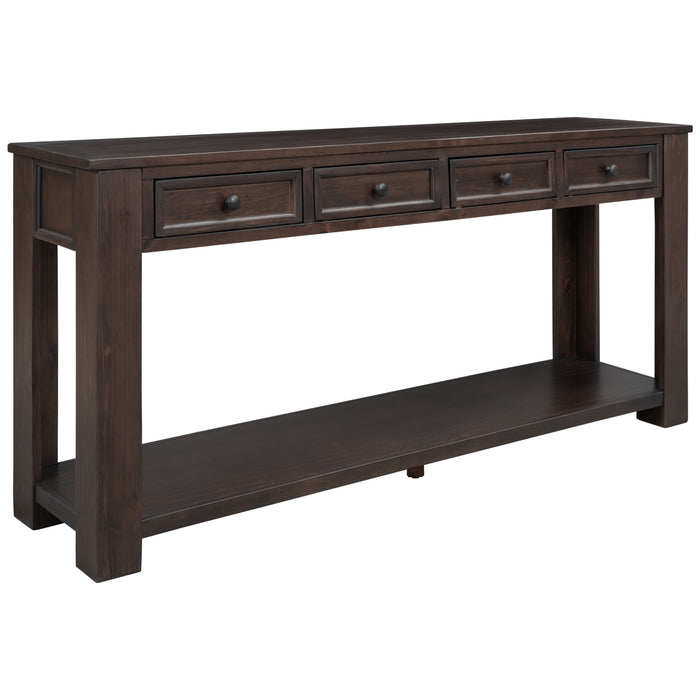 Console Table/Sofa Table with Storage Drawers - Espresso