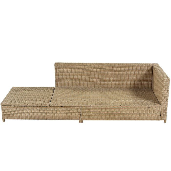 3-Piece Rattan Sofa Set