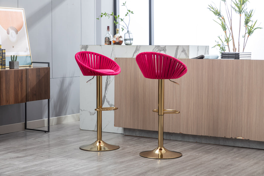 Velvet Bar Stools (Set of 2)