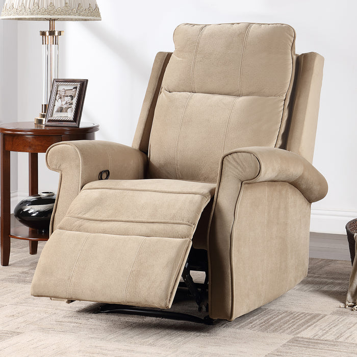 Oversize Modern Upholstered Lounge Manual Recliner Chair