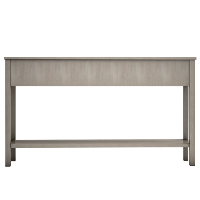 Rustic Entryway Console Table - Gray Wash