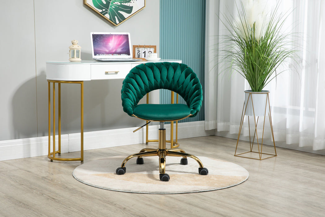 Adjustable Swivel Chair - Emerald