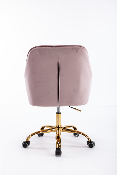  Modern Leisure Office Chair - Light Pink