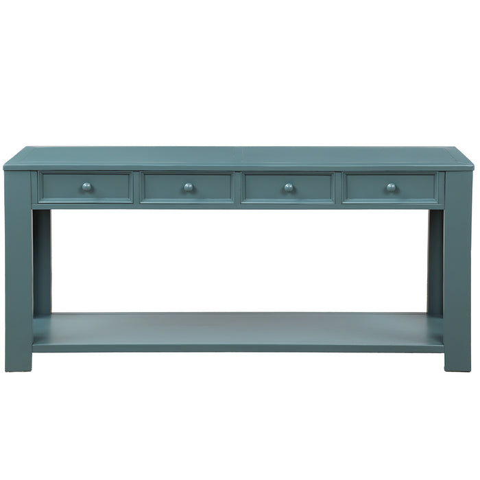 Console Table - Dark Blue