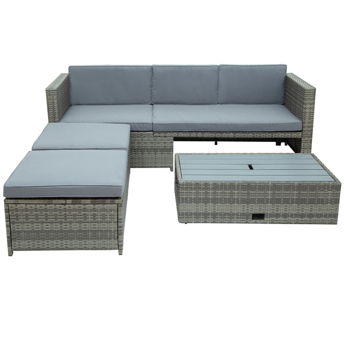 4-piece Outdoor Patio Set - Gray