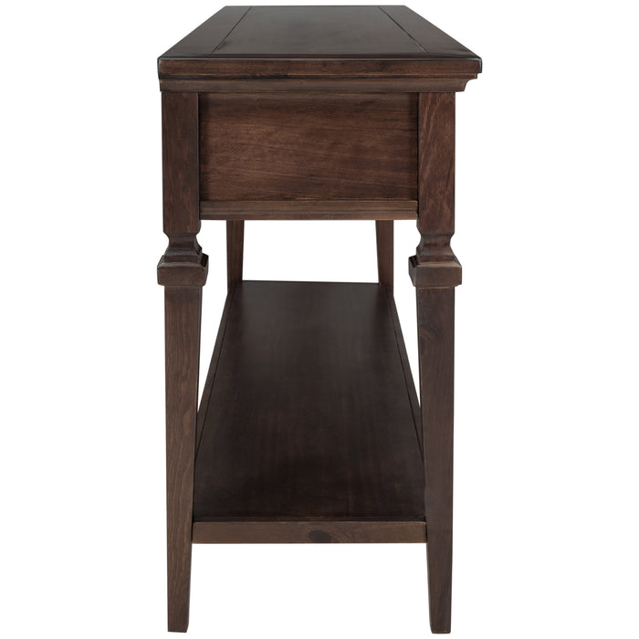 Classic Retro Style Console Table - Espresso