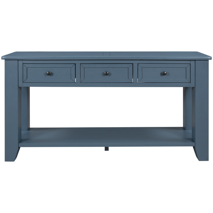 Modern Console Table for Living Room - Blue