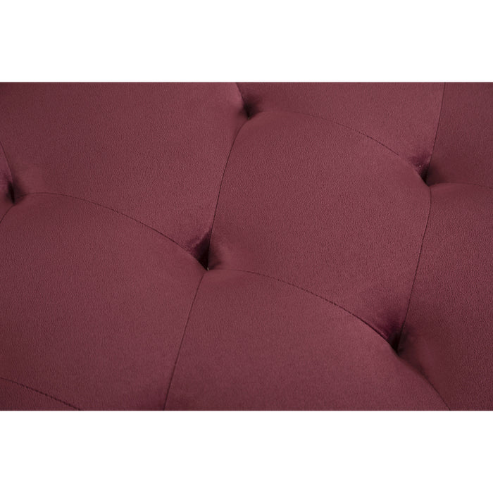 Convertible Sofa sleeper - red velvet