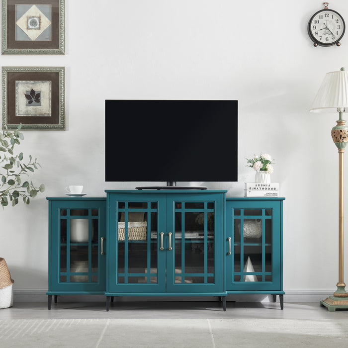 62” TV Stand - Teal Blue