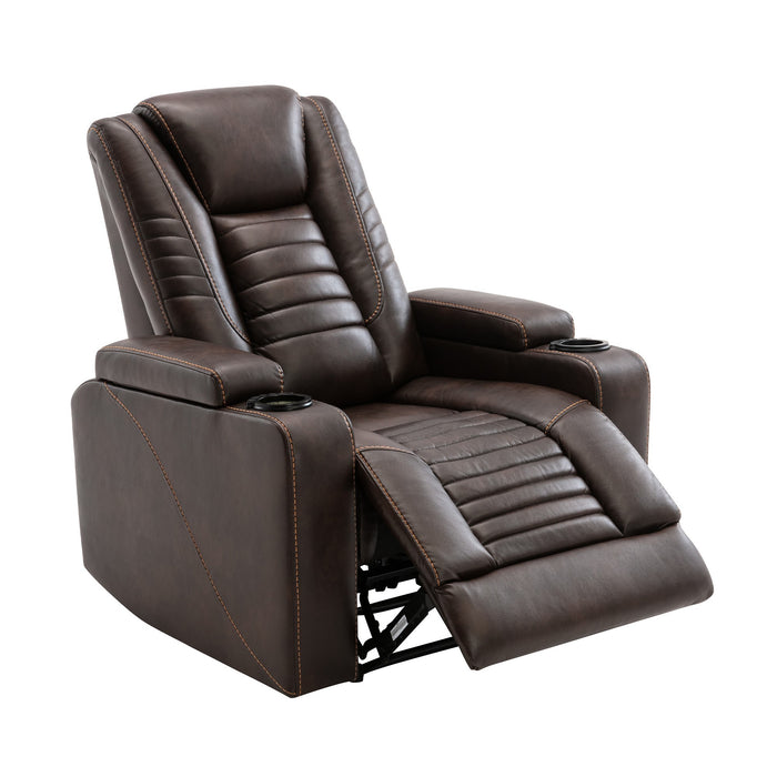 Orisfur. Power Motion Recliner w/Adjustable Headrest