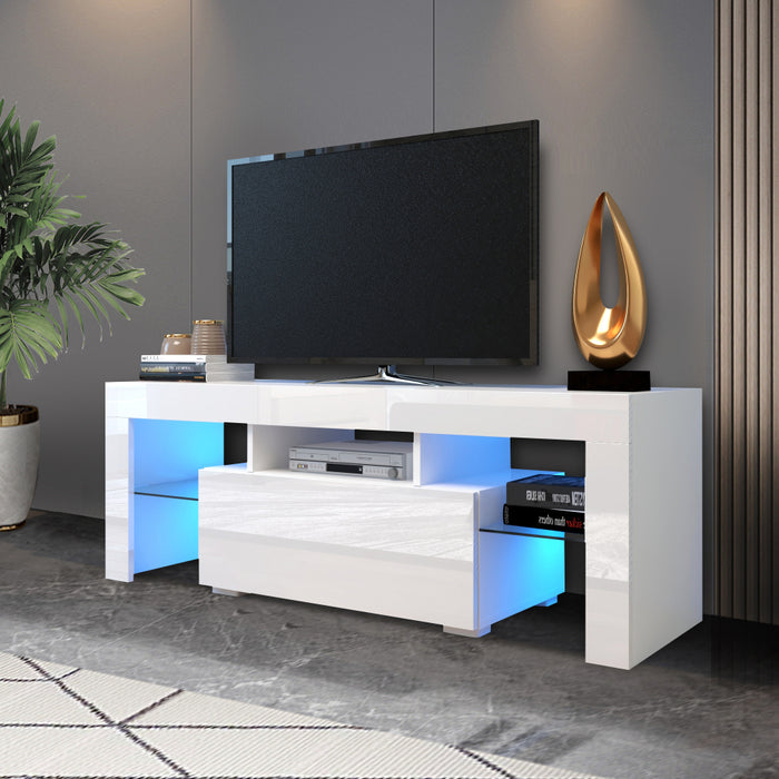 Entertainment TV Stand With LED Light