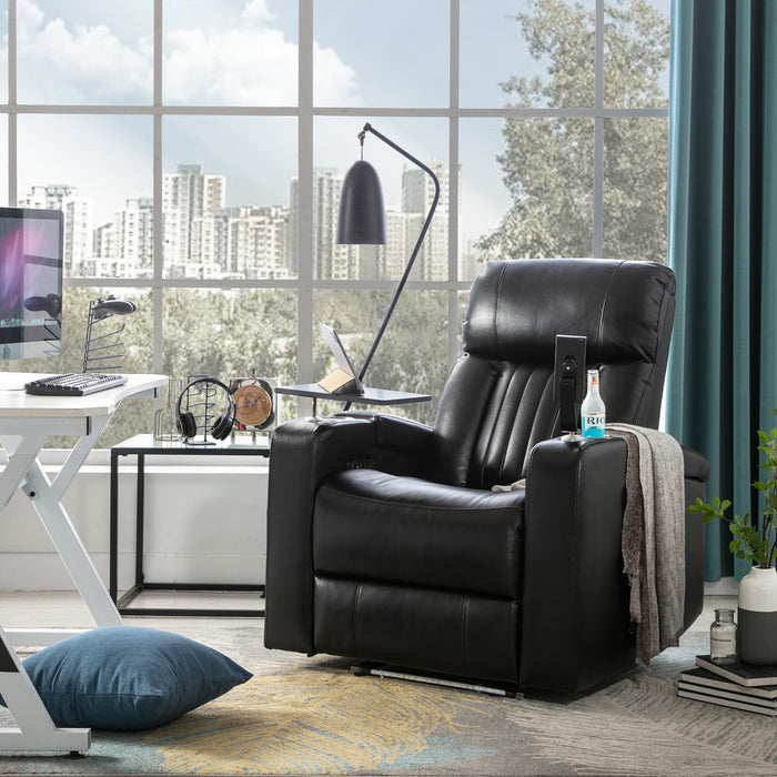 Orisfur. Power Motion Recliner with USB Charging Port and Hidden Arm Storage