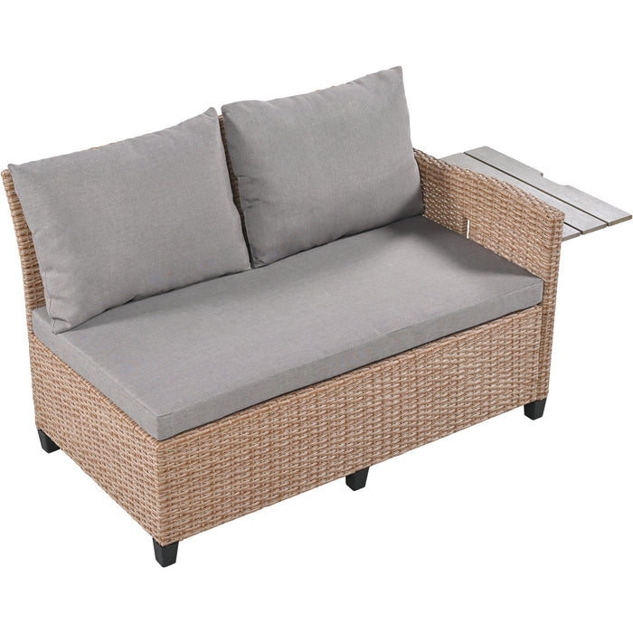 5-Piece Outdoor Patio Set - Brown