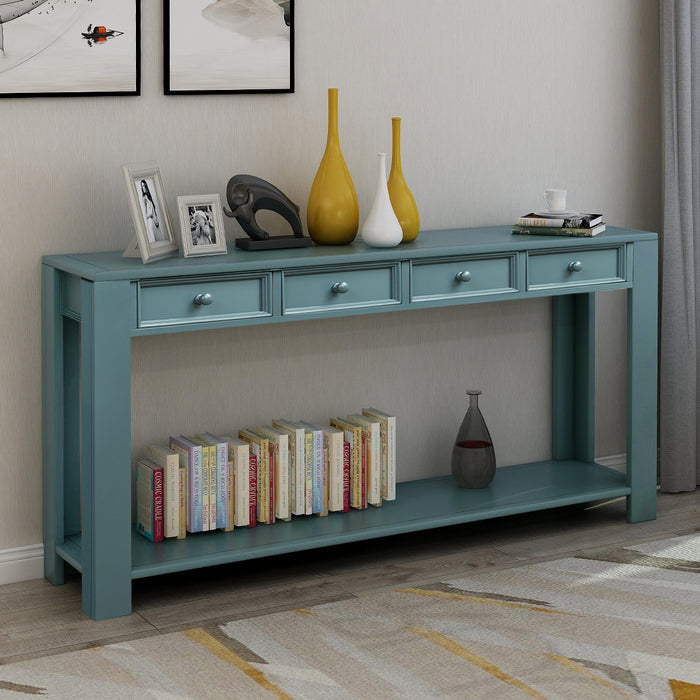 Console Table - Dark Blue