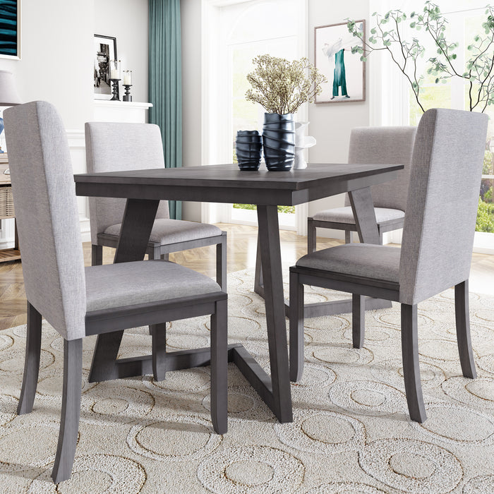 5-Piece Dining Set - Gray