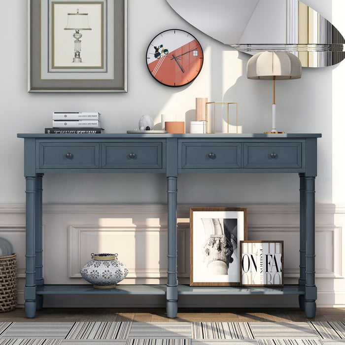 Console Table - (Antique Navy)