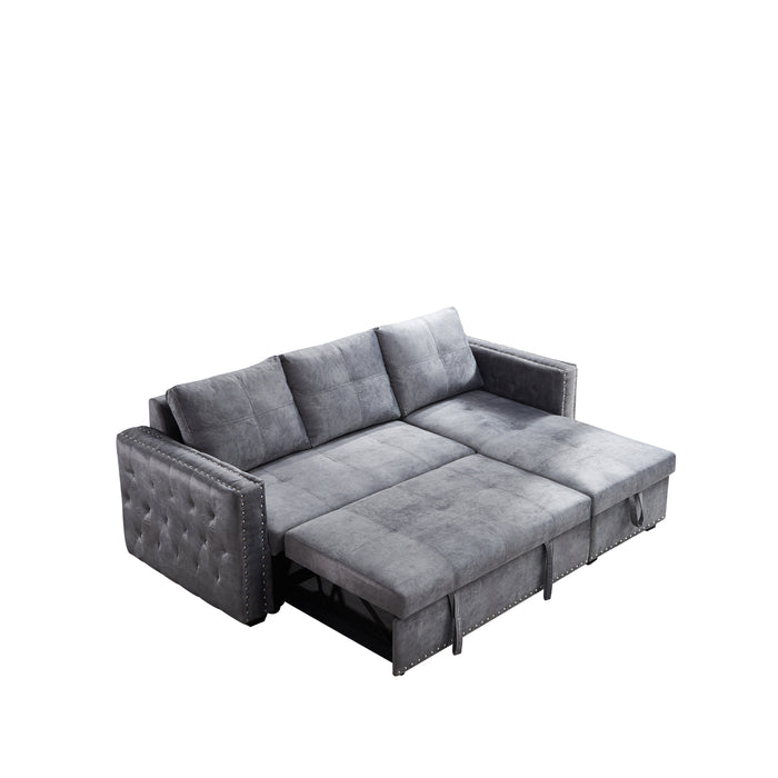 Bella Sectional sofa with pulled out bed