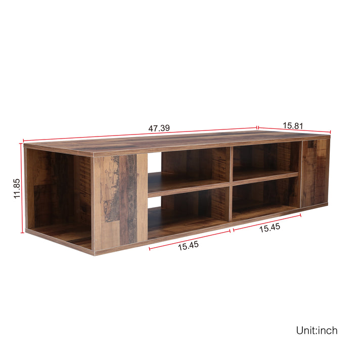 Floating TV Stand - Brown