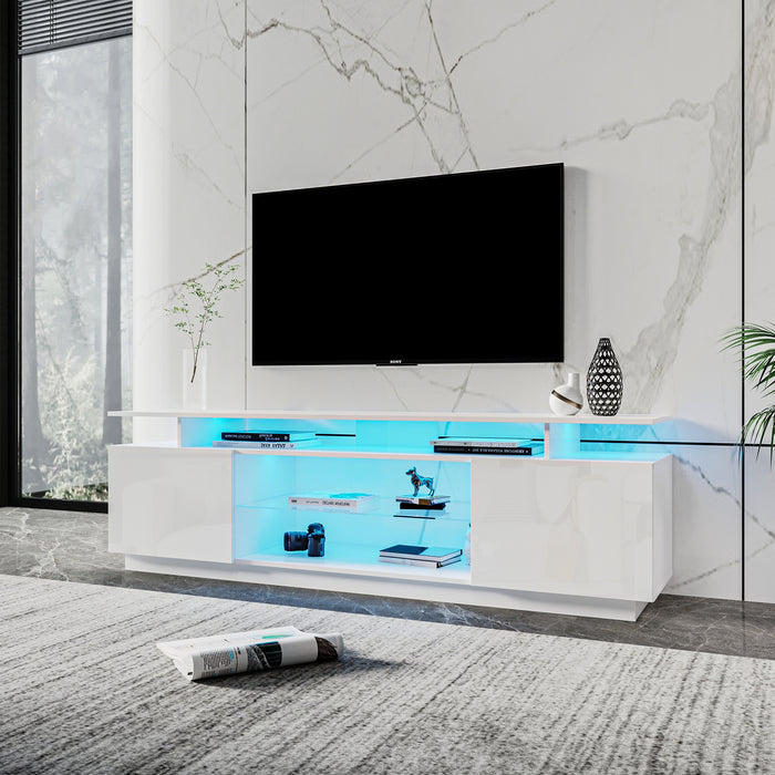 White TV Stand for 80 Inch TV Stands