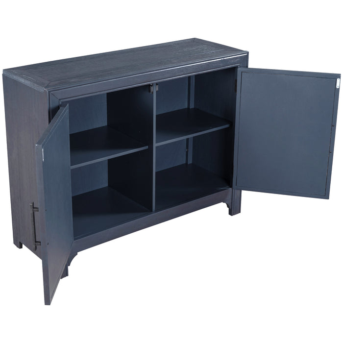 Modern Console Table Sofa Table for Living Room - Antique Blue