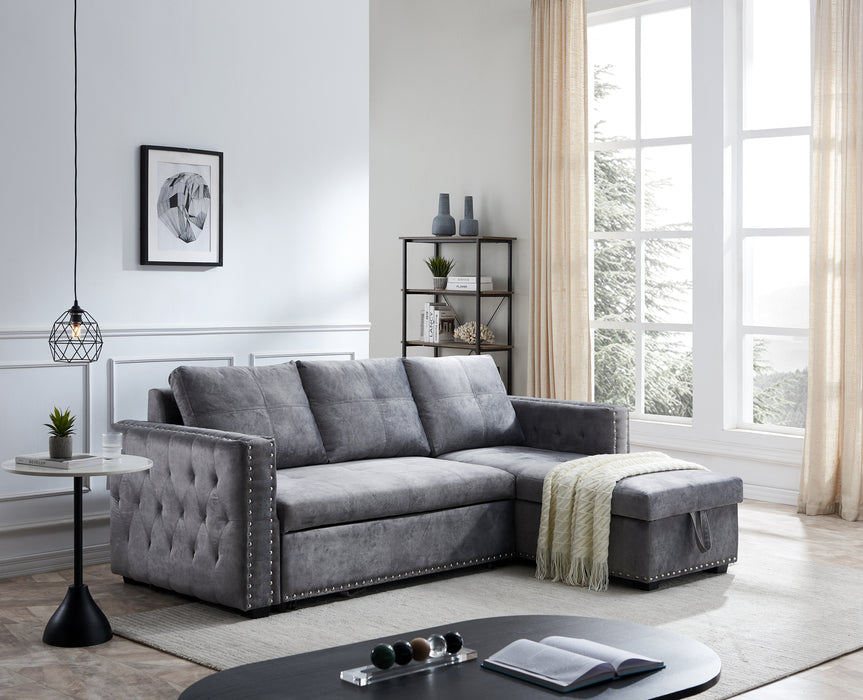 Bella Sectional sofa with pulled out bed