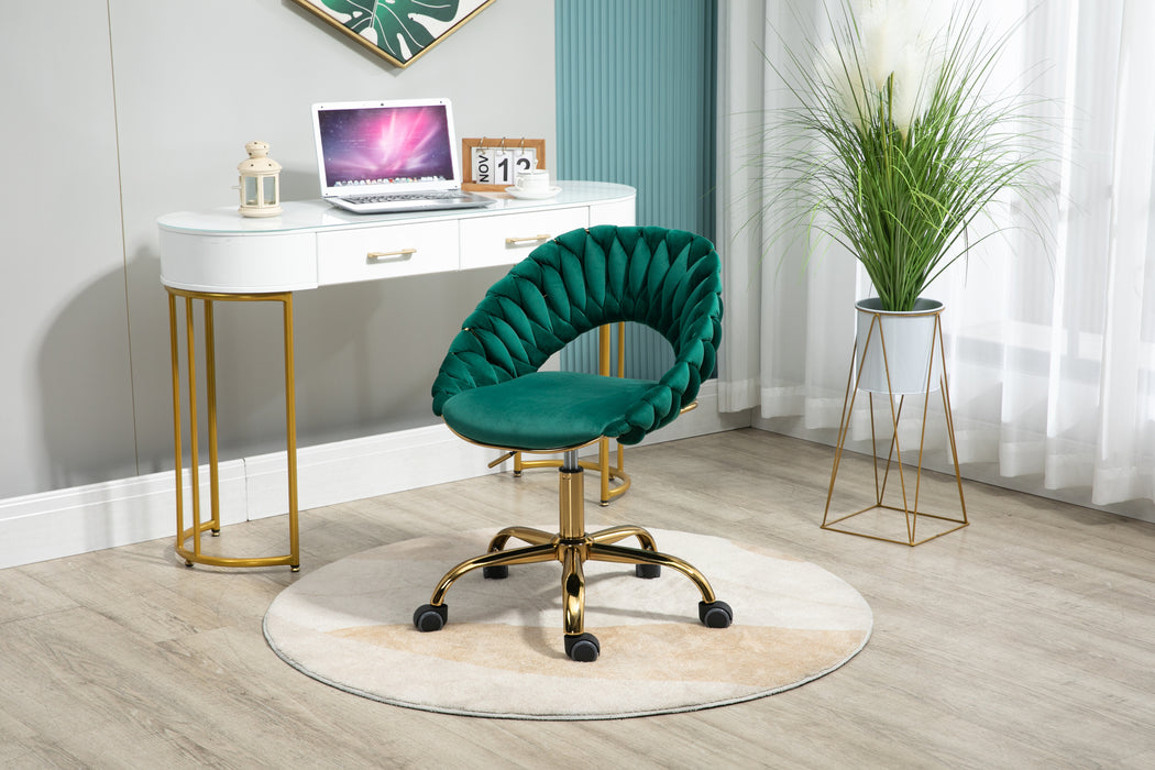 Adjustable Swivel Chair - Emerald