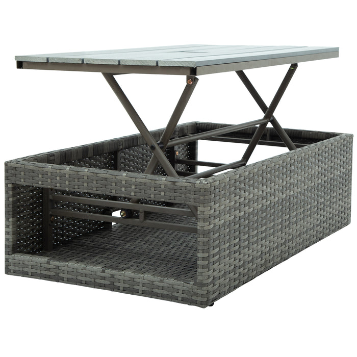 4-piece Outdoor Patio Set - Gray