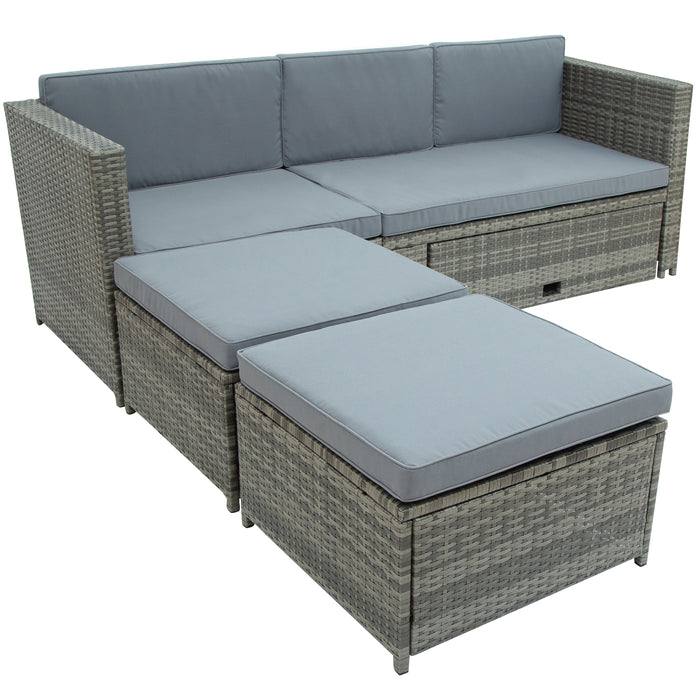 4-piece Outdoor Patio Set - Gray