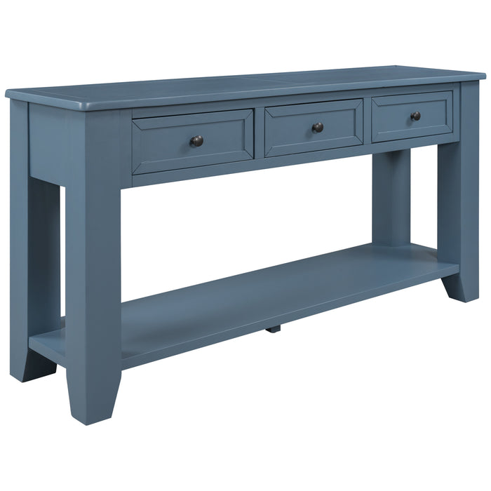 Modern Console Table for Living Room - Blue