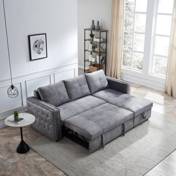 Bella Sectional sofa with pulled out bed