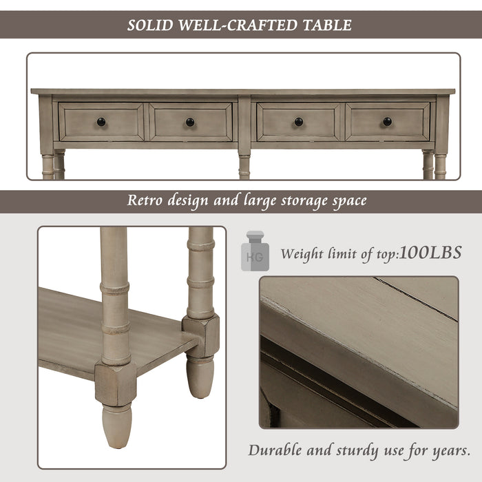 Console Table - Brown Wash