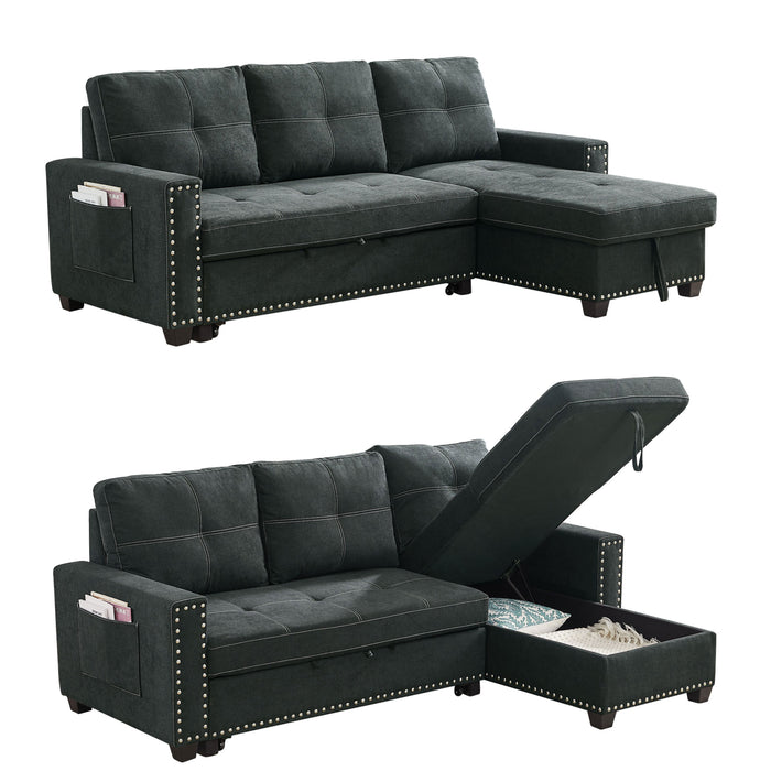 Reversible Sleeper Sectionalwith Storage Chaise