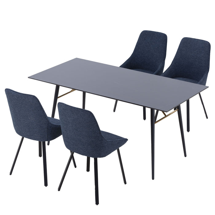 Dining Table Black top 1800mm