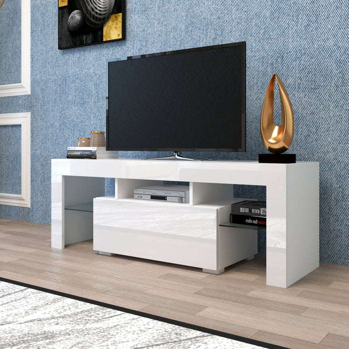 Entertainment TV Stand With LED Light