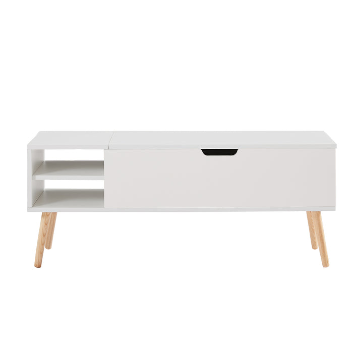 Lift Top Coffee table - white