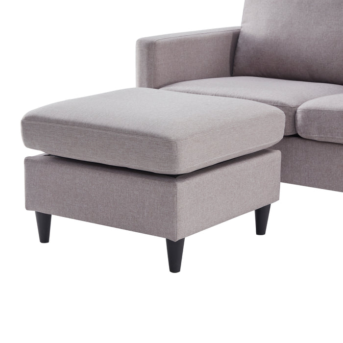 Reversible Sectional Sofa with Handy Side Pocke