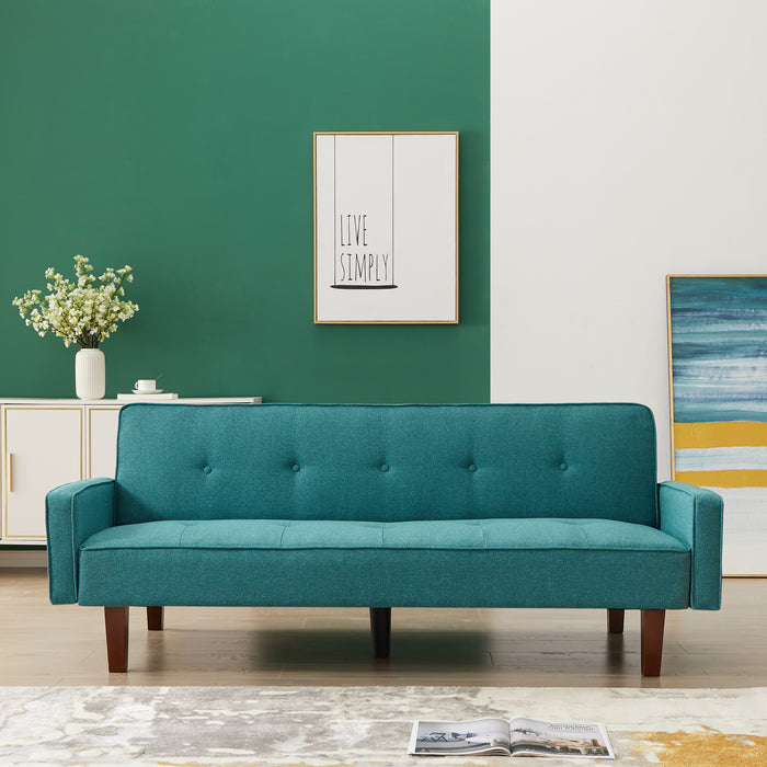 Modern Futon Sofa Bed - Green