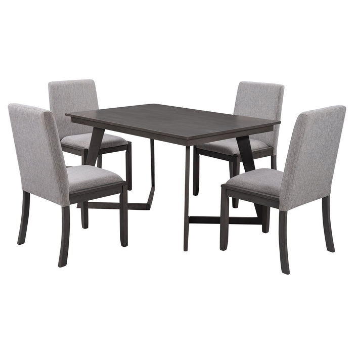 5-Piece Dining Set - Gray